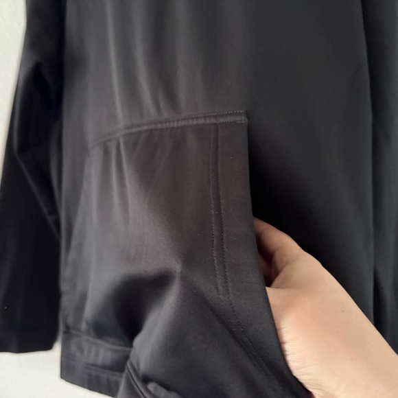 Nike Black Swoosh Logo Therma High Funnel Neck Hoodie Drifit XXL Like New - Picture 5 of 11